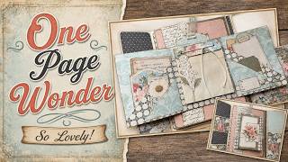 Try This Today!  One-Page Wonder=Adorable Mini Folio! Craft Along with Pink Monarch Prints
