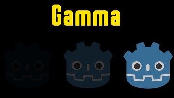 How to create a configurable Gamma option in Godot