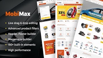 Mobimax Auto Parts WordPress Theme + WooCommerce Shop — 10 minute series — WordPress Bangla Tutorial