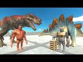 2 vs 2 Tournament On The Building - Animal Revolt Battle Simulator