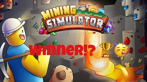 Mining Simulator #12 GIVEAWAY WINNER!?
