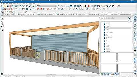 Railings - Post to Beam with Short Posts - Chief Architect