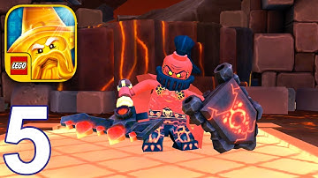 LEGO NEXO KNIGHTS Merlok 2.0 Walkthrough Gameplay Part 5 - Lavaland Bosses 5 6 7 (iOS Android)