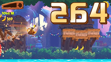 ✅ Banana Kong 2 / Ride the Toucan and power dash into 3 obstacles.Reach the finishing line