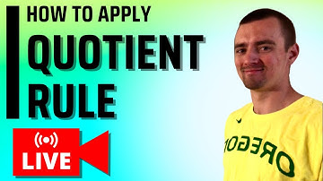 Quotient Rule Made Very Easy (easy steps you can apply to any problem) | Jake