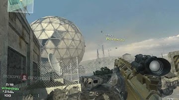 MW3 CROSS MAP NO SCOPE SILENT SHOT (SET UP)