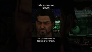 talk someone down — StarCraft 2 dialogue scene