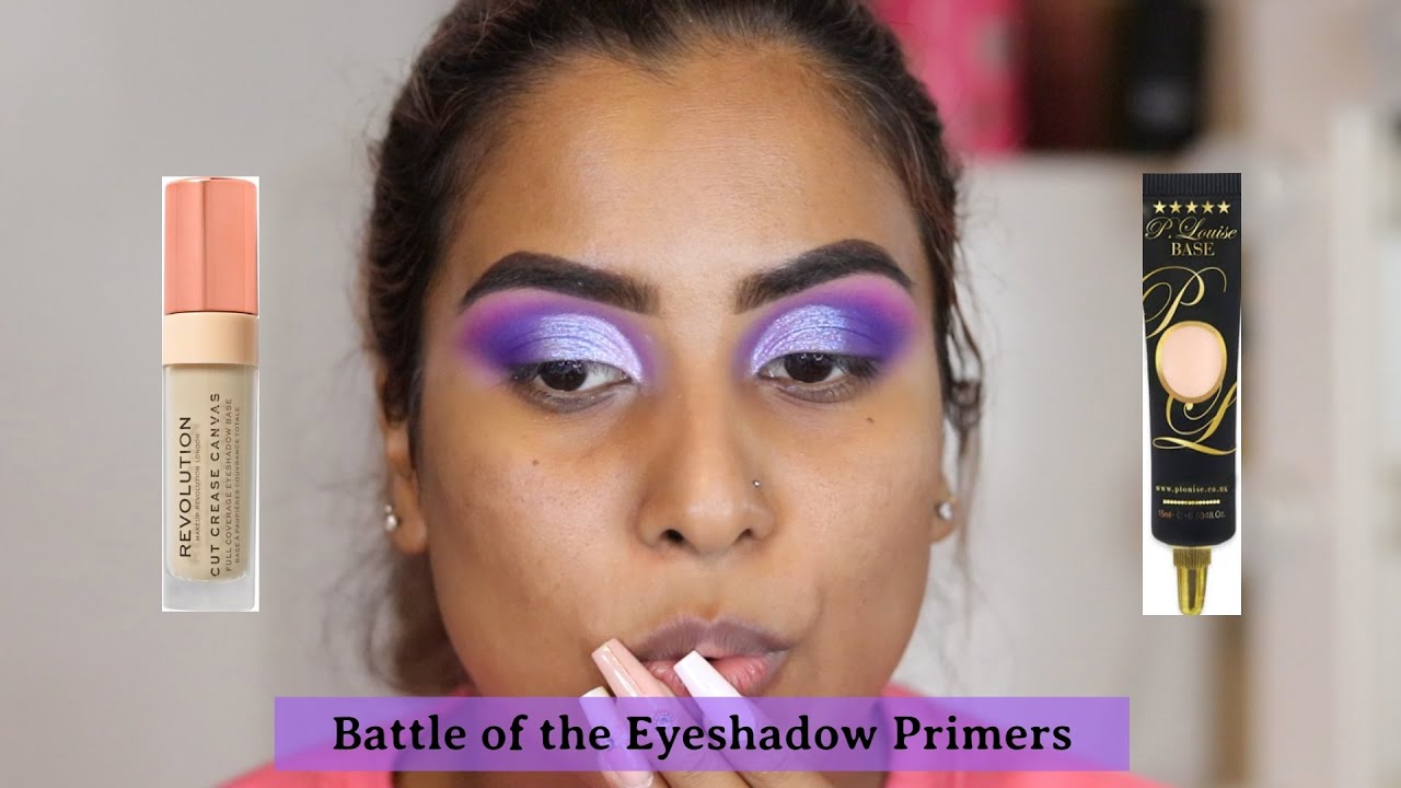 Plouise Eyeshadow Base VS Makeup Revolution cut Crease Canvas YouTube