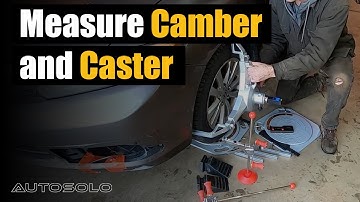 How to Measure Wheel Camber and Caster with AutoSolo Wheel Alignment Tools
