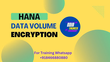 HANA Data volume encryption | SAPBASIS | HANA | SAP | ODIAENGINEER