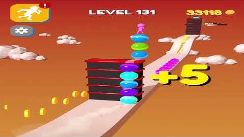 Stack Rider Level 131 - gameplay (ios android) walkthrough all levels
