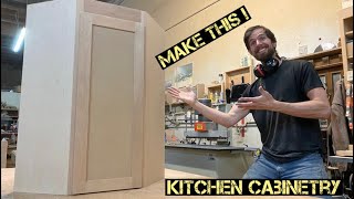 MAKING A CORNER UPPER CABINET                     (EASY!)…. *kitchen cabinets*