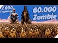 60000 ЗОМБИ против 7000 ГОДЗИЛЛ - Игра Ultimate Epic Battle Simulator