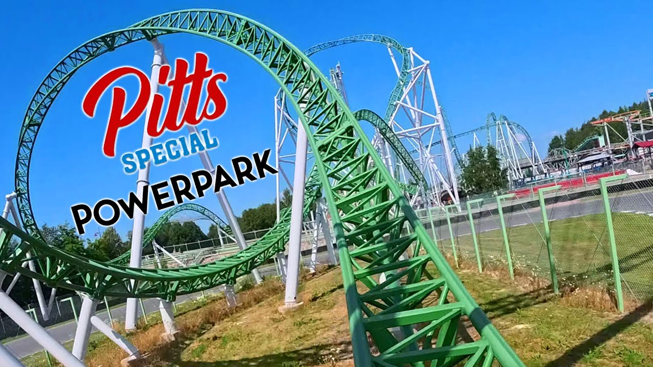 Pitts Special Roller Coaster 4K Front Seat POV - PowerPark