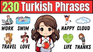 1 Hour Turkish Practice - 230 Common Turkish Words and Phrases  @EverydayTurkish