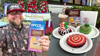 EPCOT Festival of the Holidays | NEW Cookie Stroll & Trying 22 Snacks | Walt Disney World