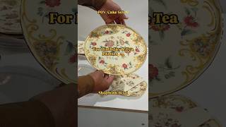 POV: ✨ Upgrade your dessert presentation with this vintage Style Cake Set 🍰#youtubeshorts #viral