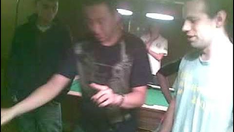 Pool table card trick