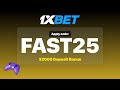 1xbet Promo Code FAST25 — $2000 Deposit Bonus + Level-Up Bonus