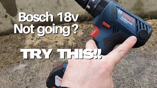 Bosch GSB18V21 brush replacement tutorial