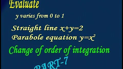 VTU Engineering Maths 1 Changing the order of integration good & interesting example(PART-7)