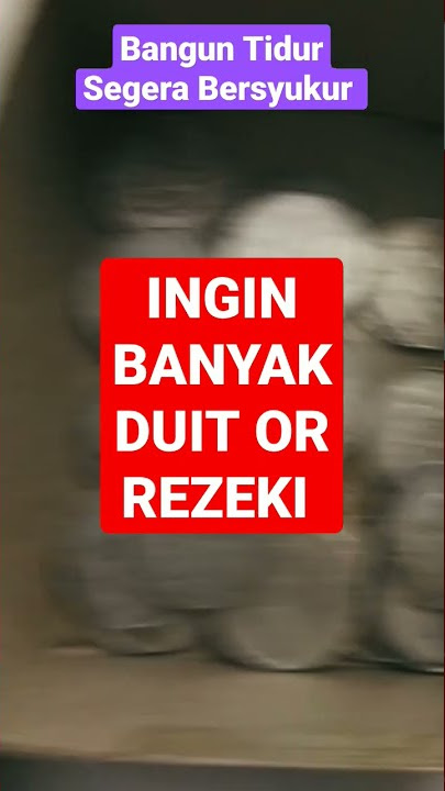 Benyamin S : minta duit dong - agar banyak duit atau rezeki bangun tidur bersyukur