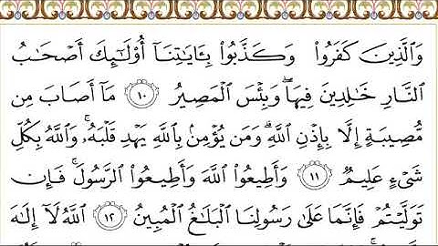 سورة التغابن للقاري الشيخ عبدالرحمن السديس