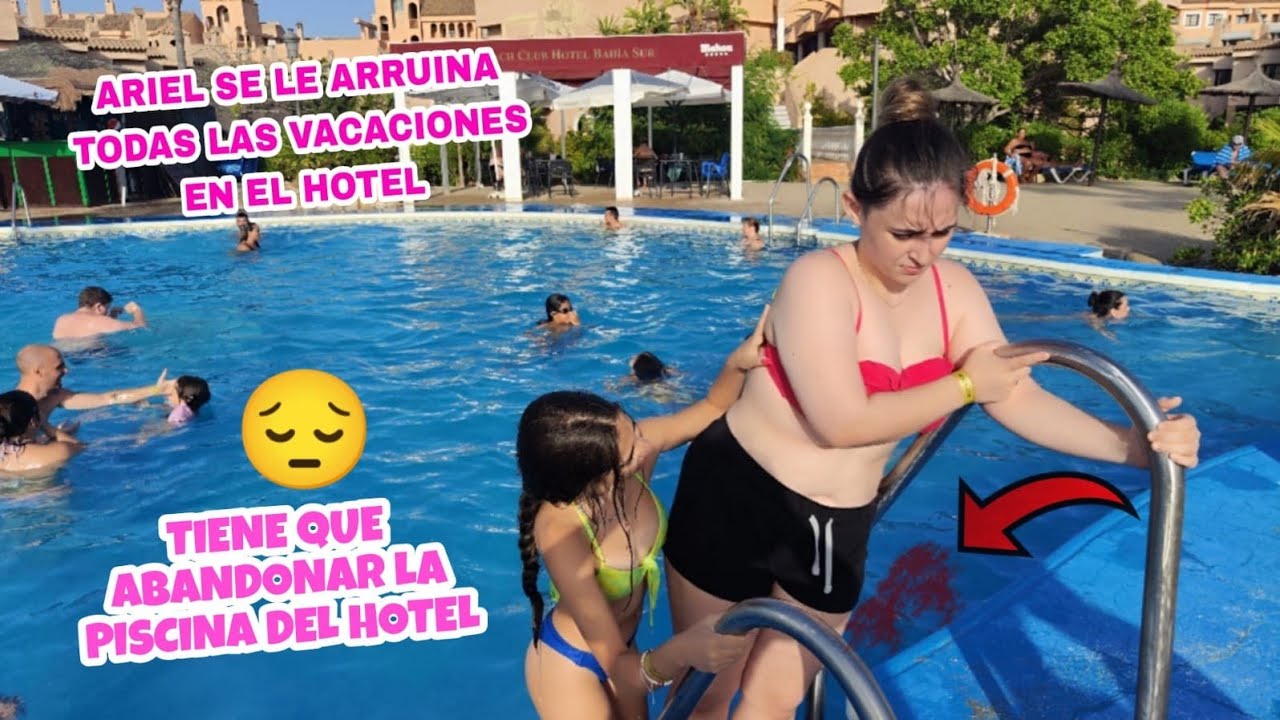 A Ariel se le estropean todas sus vacaciones, tiene que abandonar la piscina del hotel