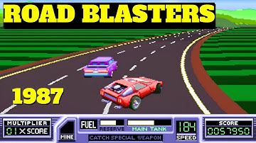 ROADBLASTERS  // 1987 Atari Arcade System 1  // JUST GAMEPLAY ONLY