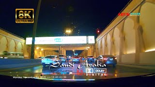 8K Riyadh Nights Driving From Al-Muayzilah Neighborhood To Al-Murabba Neighborhood