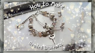 How to Make : Trendy Aesthetic Beaded Bracelets | Tutorial |