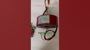 Vòng quay cổ góp điện hộp kín 4 pha trục 40mm, cổ góp điện dạng kín 4 pha cốt 40mm