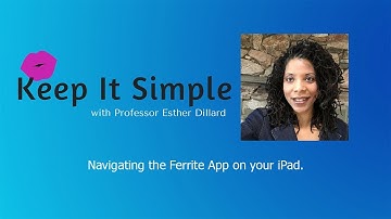 Ferrite App Screen Tutorial