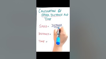 CALCULATION OF SPEED, DISTANCE, TIME || FORMULA || #science #maths #education #tricks #officialmaan