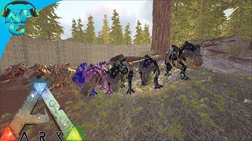 S1E12 TEK REX ARMY RAIDING! Strategy and Team Work on POINT! ARK: Future Evolved PVP