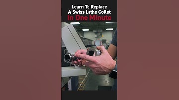 Changing a Collett on Swiss Lathe #cnc #machining