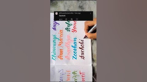 Sachchi 🤎......write your name in comment box....#calligraphy #youtubeshorts #shorts #tutorial #doms