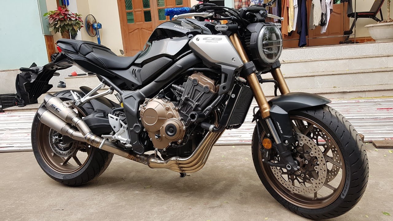 HONDA CBR650r | CB650r setup độ Pô SCS1 Project titanium kép. Test pô ...