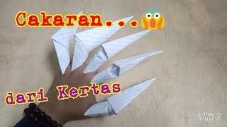 Cara membuat Cakar dari kertas buku