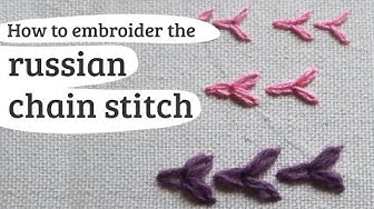 open cretan stitch - embroidery tutorial 