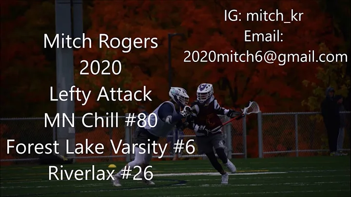 Mitch Rogers Junior Season Lacrosse Highlights Lef...