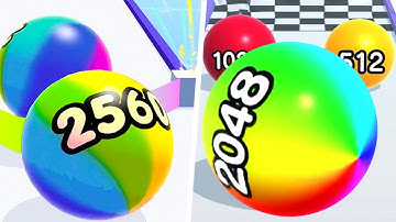 🏀Ball run infinity - Ball run 2048 Max Level Up 2048 Balls Gameplay Walkthrough Android (part 67)