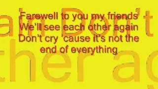 Farewell To You My Friend Chipmunks Version