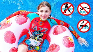 no swimming alone funny story pool safety kids