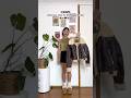 Styling the perfect fall jacket  how cute and trendy is it fashion grwm shorts