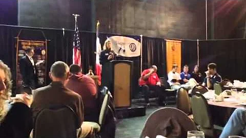 Susan Orvis speaks at first MAC girls hoops luncheon