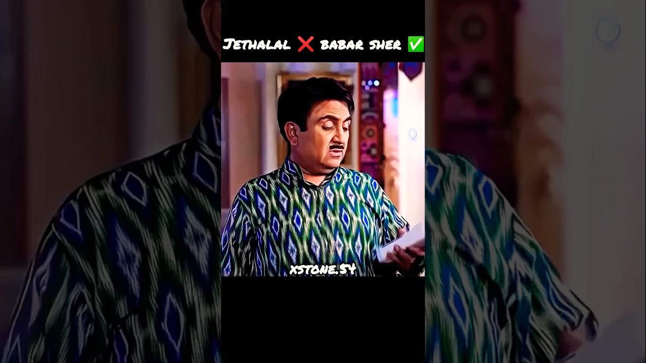 Don't underestimate the attitude of jethalal 🤯 