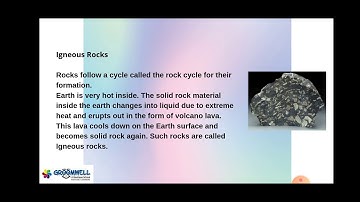 GROOMWELL - CLASS - 3 - SCIENCE - CHAPTER - 11 - Rocks and Minerals