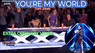 YOU'RE MY WORLD TOM JONES AMERICAN'S GOT TALENT TRENDING AUDITION PARODY THE BEST.