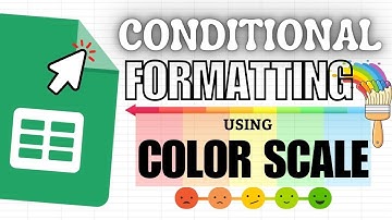 Conditional Formatting using Color Scale in Google Sheets (Custom Color)